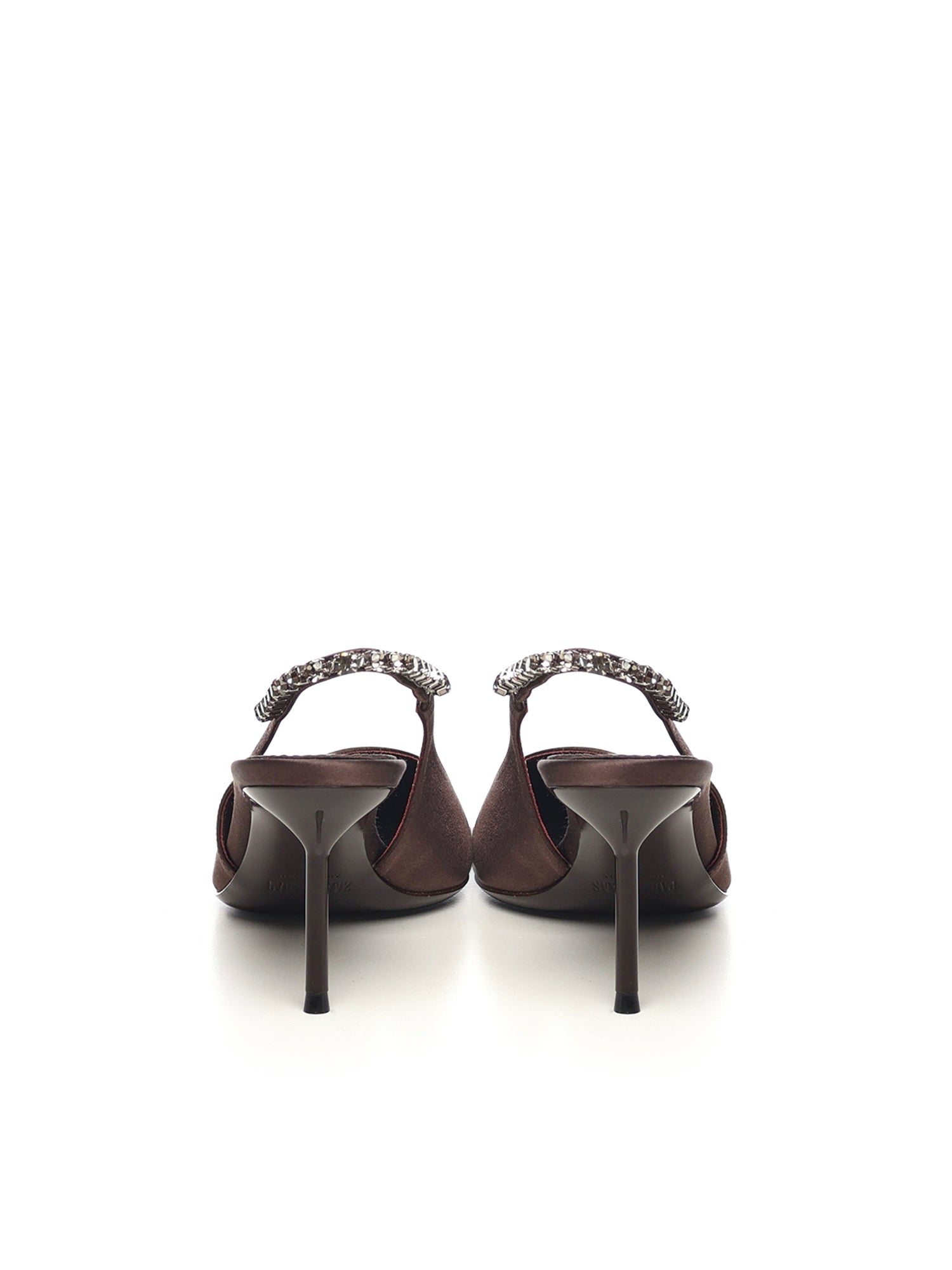 Slingback Lidia in raso PX1764XSTCR EBANO GREY DIAMOND PARIS TEXAS 