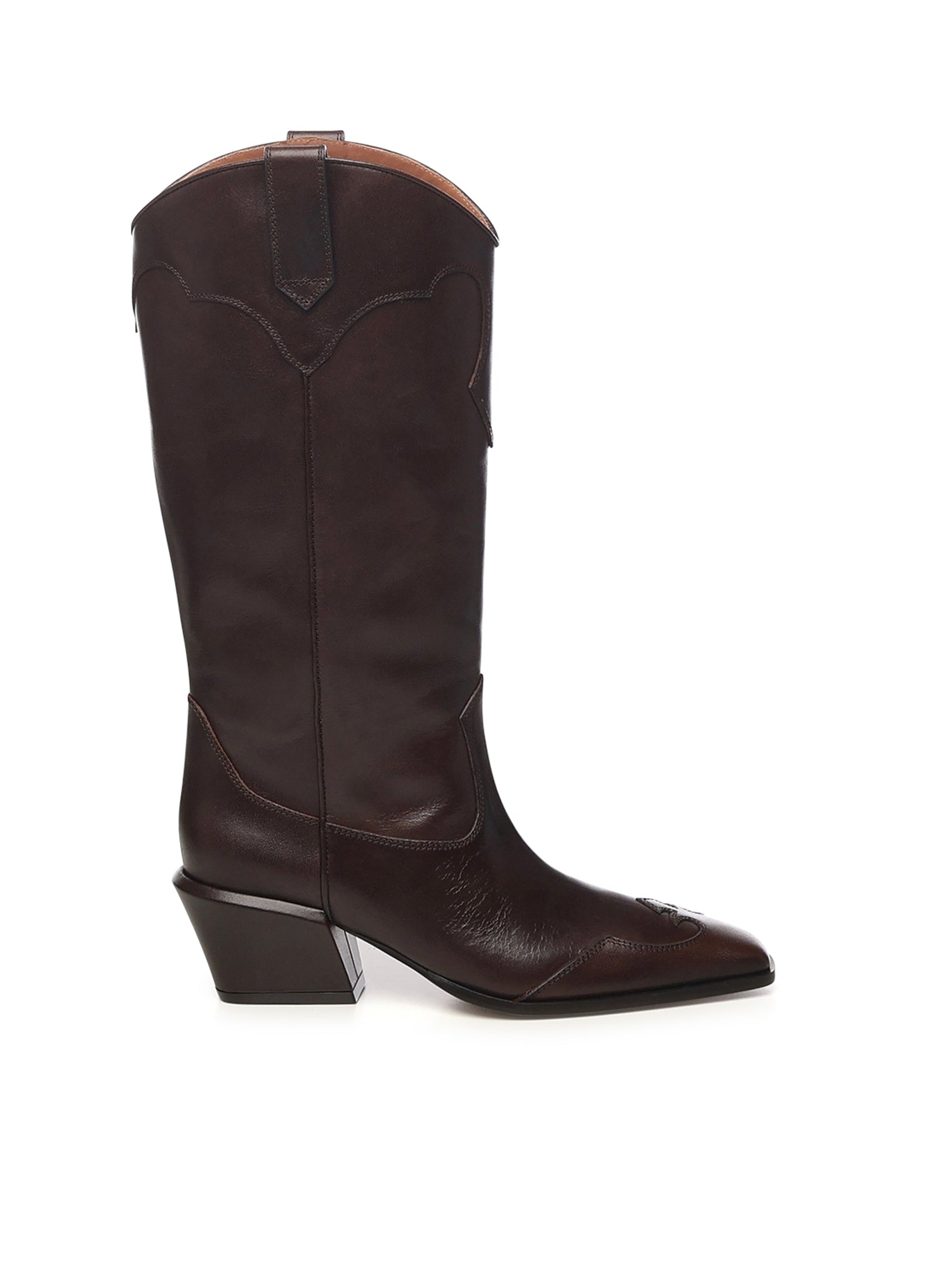Stivali Bettina western in pelle PX1778XLTVT EBANO PARIS TEXAS 