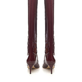 Stivali Stiletto in vernice PX504XVN01 PINOT NOIR PARIS TEXAS 