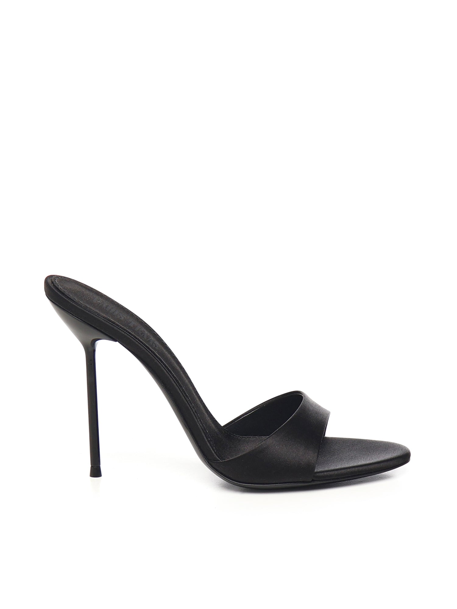 Mules Lidia in raso PX836XTSAT BLACK PARIS TEXAS 