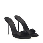 Mules Lidia in raso PX836XTSAT BLACK PARIS TEXAS 