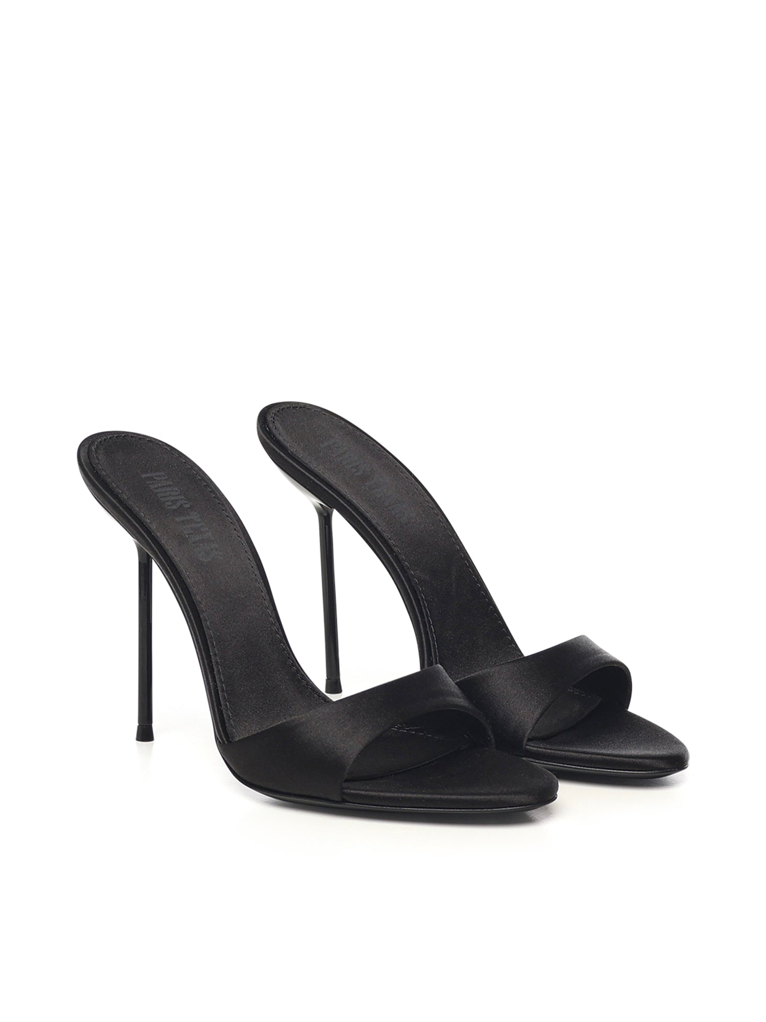 Mules Lidia in raso PX836XTSAT BLACK PARIS TEXAS 