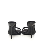 Mules Lidia in raso PX836XTSAT BLACK PARIS TEXAS 