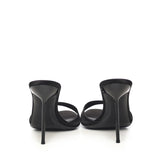 Mules Lidia in raso PX836XTSAT BLACK PARIS TEXAS 