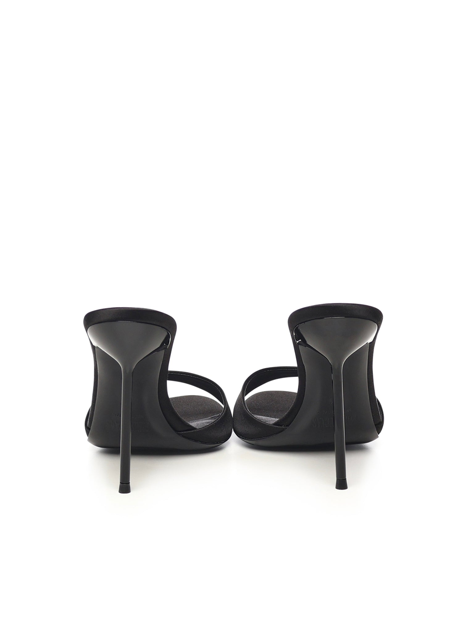 Mules Lidia in raso PX836XTSAT BLACK PARIS TEXAS 