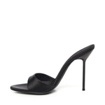 Mules Lidia in raso PX836XTSAT BLACK PARIS TEXAS 