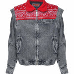 Giacca Cape in denim di cotone DFM09027DF121 BLUE WASH PDF CHANNEL 