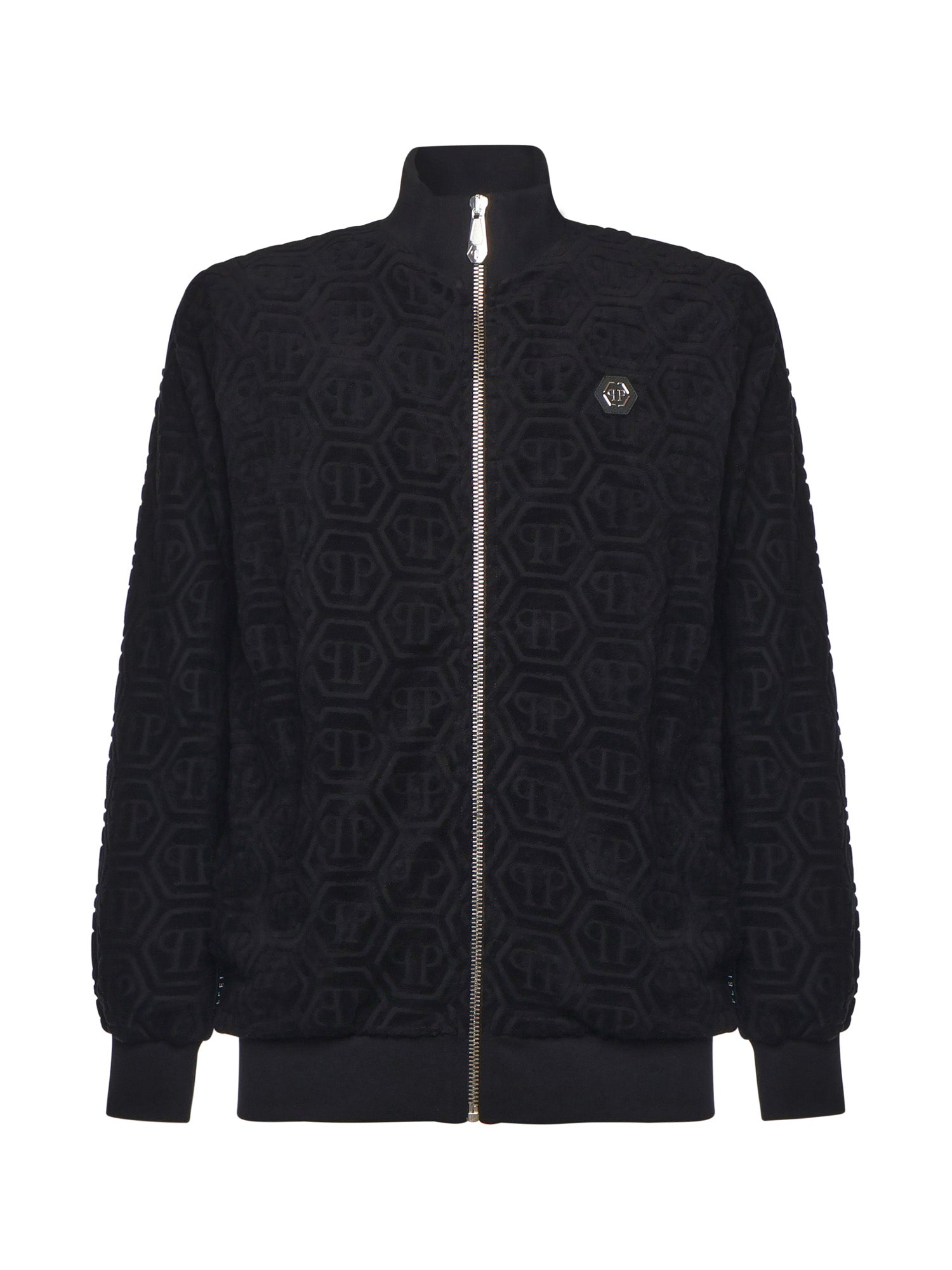 Giacca da tuta jacquard con monogramma FAECMJB3769 PTE021N02 PHILIPP PLEIN 
