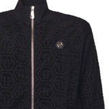 Giacca da tuta jacquard con monogramma FAECMJB3769 PTE021N02 PHILIPP PLEIN 