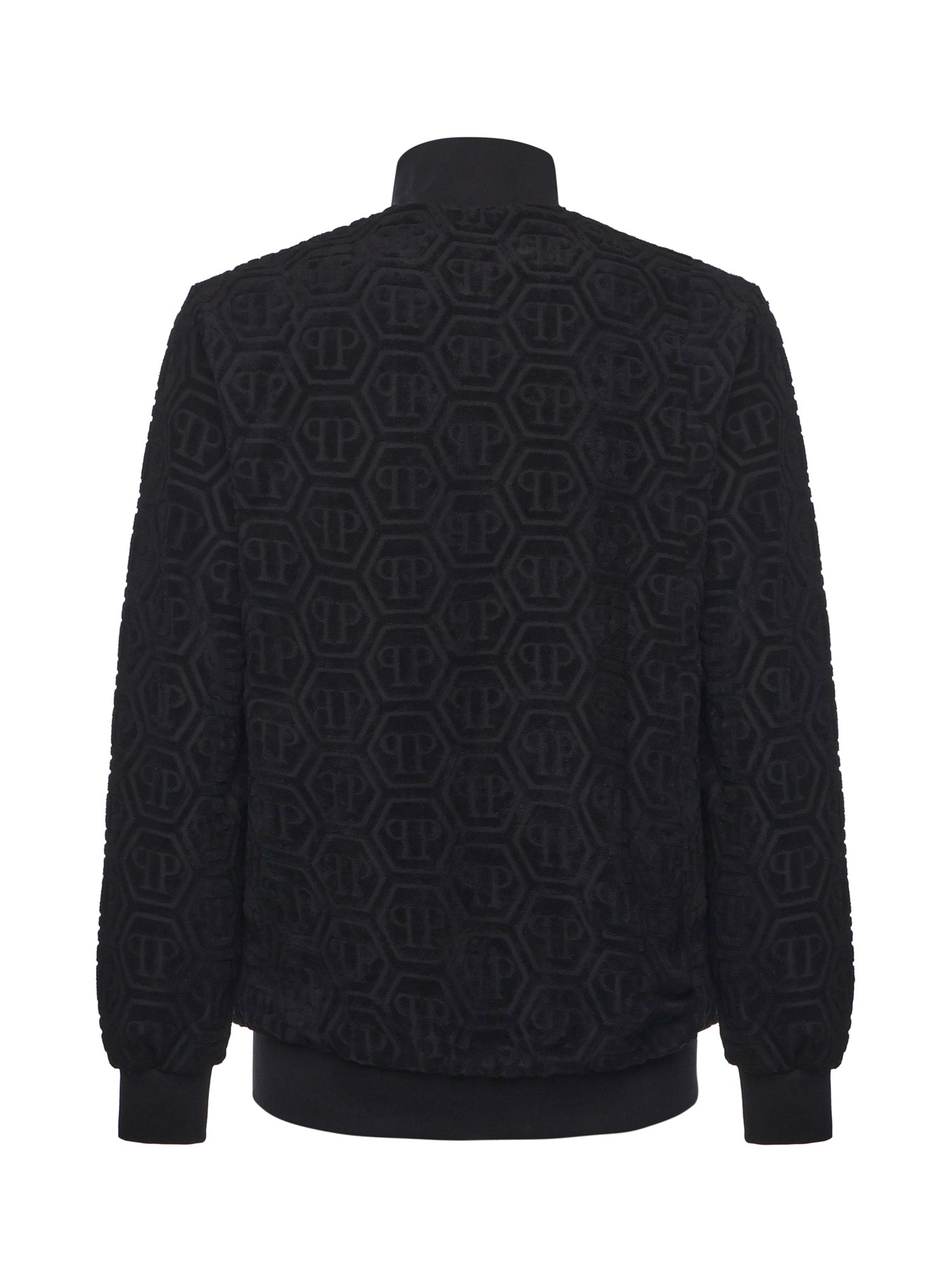 Giacca da tuta jacquard con monogramma FAECMJB3769 PTE021N02 PHILIPP PLEIN 