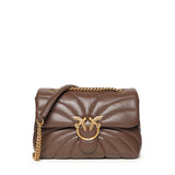 Borsa a tracolla grande Love Bag Puff trapunta farfalla 100038 A1EXL74Q PINKO 