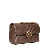 Borsa a tracolla grande Love Bag Puff trapunta farfalla 100038 A1EXL74Q PINKO 