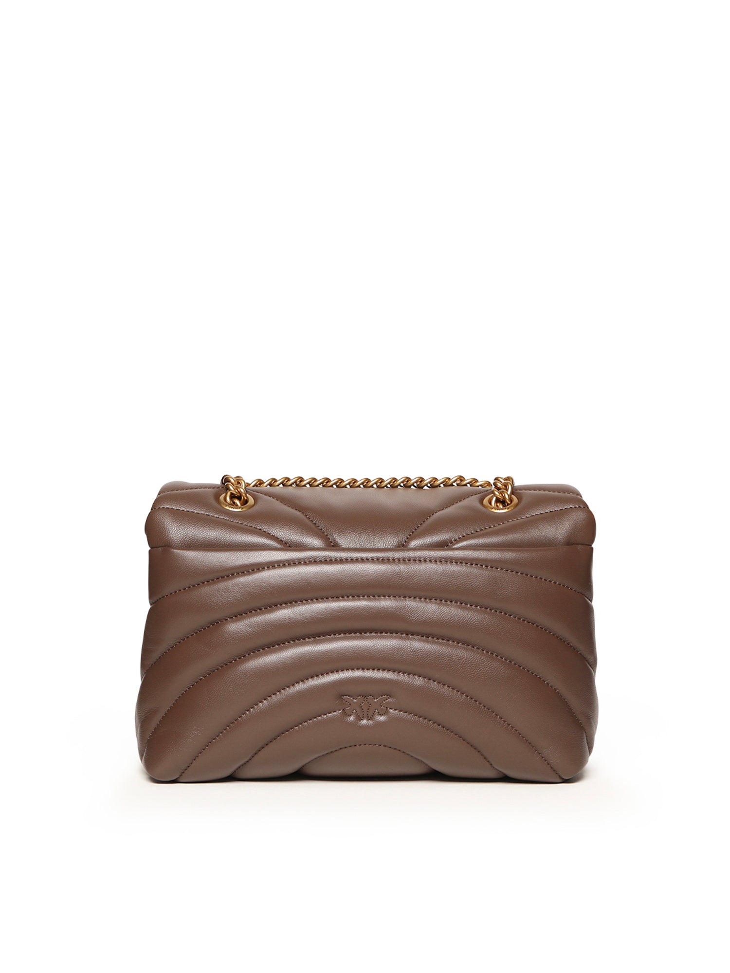 Borsa a tracolla grande Love Bag Puff trapunta farfalla 100038 A1EXL74Q PINKO 