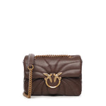 Borsa a tracolla grande Love Bag Puff trapunta farfalla 100039 A1EXL74Q PINKO 