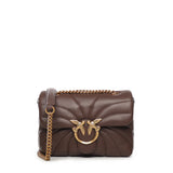 Borsa a tracolla grande Love Bag Puff trapunta farfalla 100039 A1EXL74Q PINKO 