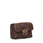 Borsa a tracolla grande Love Bag Puff trapunta farfalla 100039 A1EXL74Q PINKO 