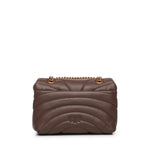 Borsa a tracolla grande Love Bag Puff trapunta farfalla 100039 A1EXL74Q PINKO 