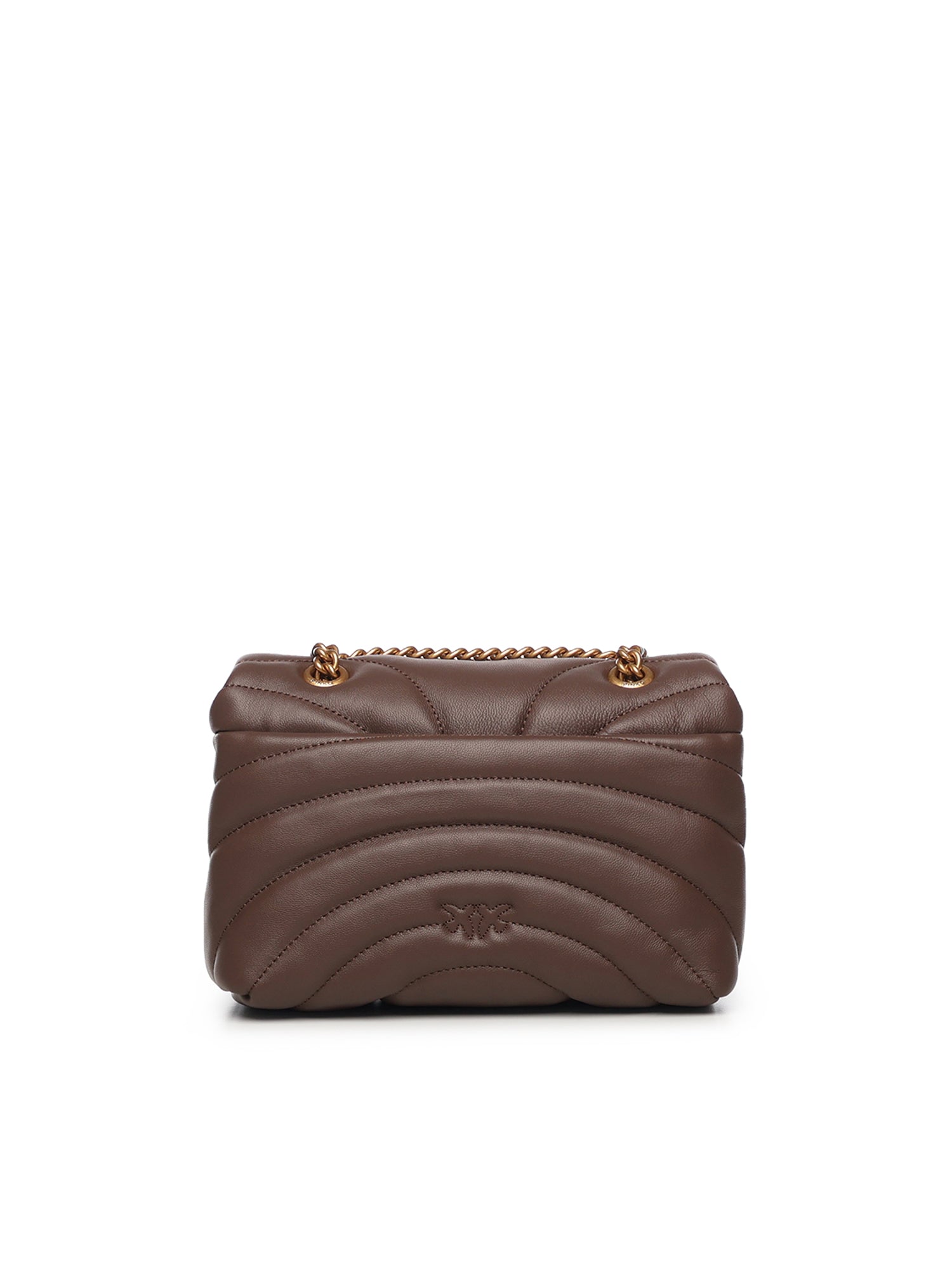 Borsa a tracolla grande Love Bag Puff trapunta farfalla 100039 A1EXL74Q PINKO 