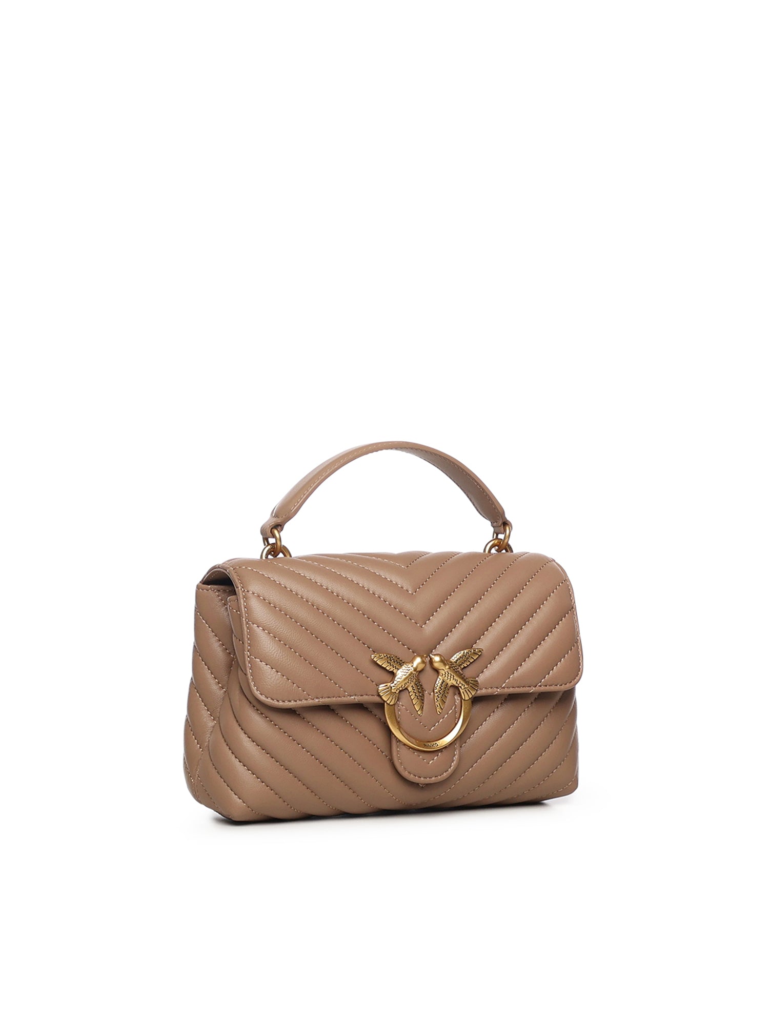 Borsa a mano piccola Love Bag Puff in nappa matelassé 100044 A0GKD01Q PINKO 
