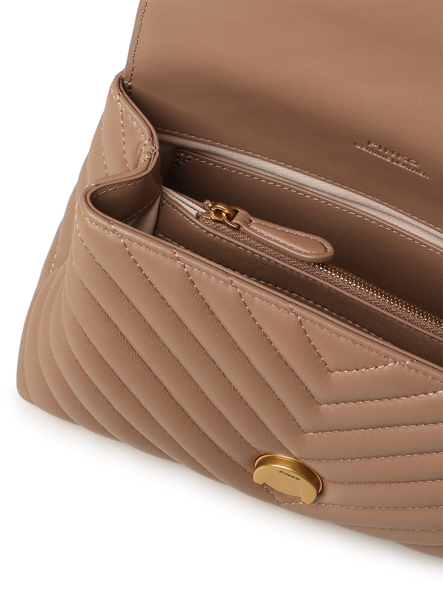 Borsa a mano piccola Love Bag Puff in nappa matelassé 100044 A0GKD01Q PINKO 
