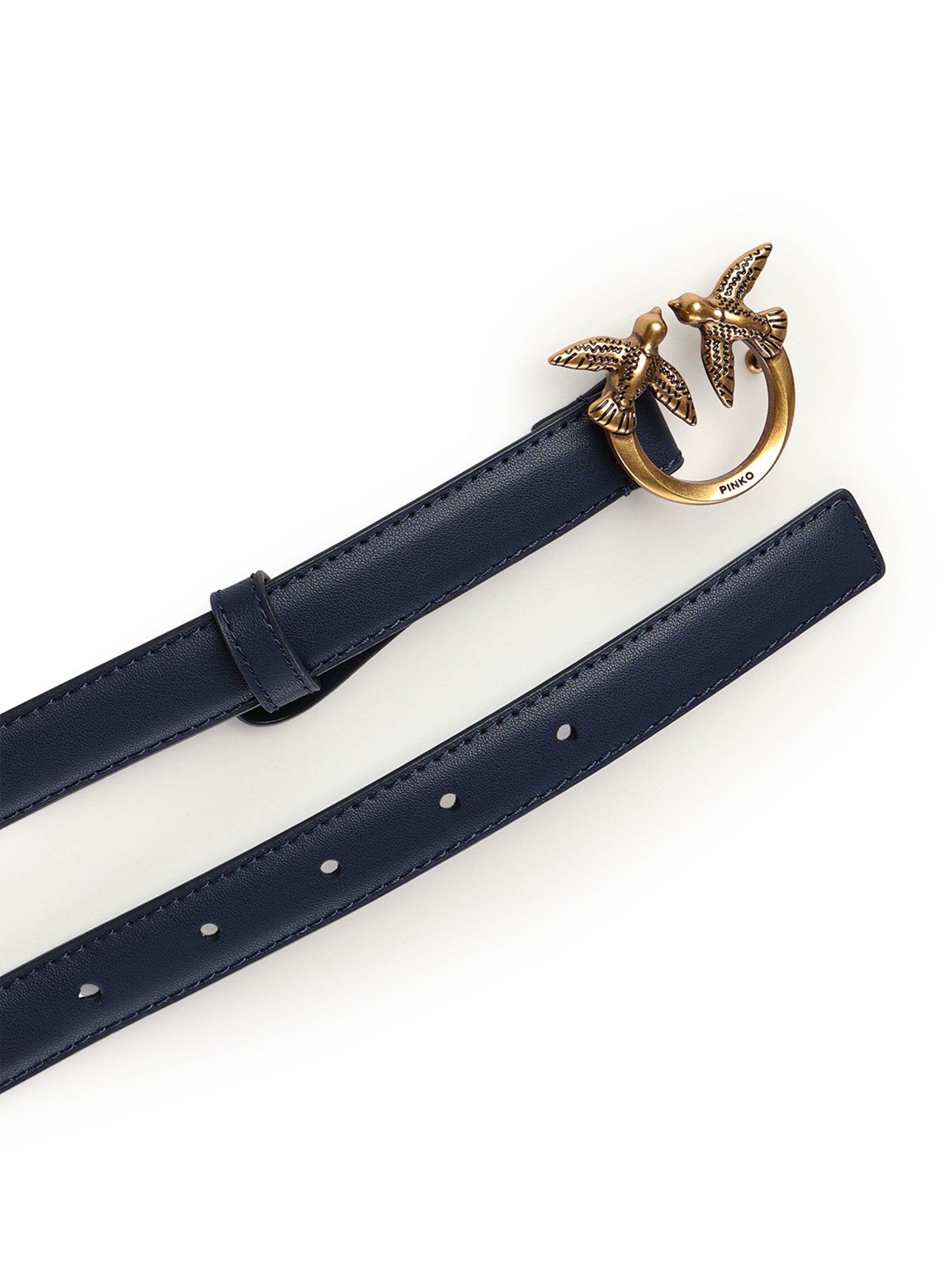 Cintura sottile Love Birds in pelle 100143 A0F1G08Q PINKO 