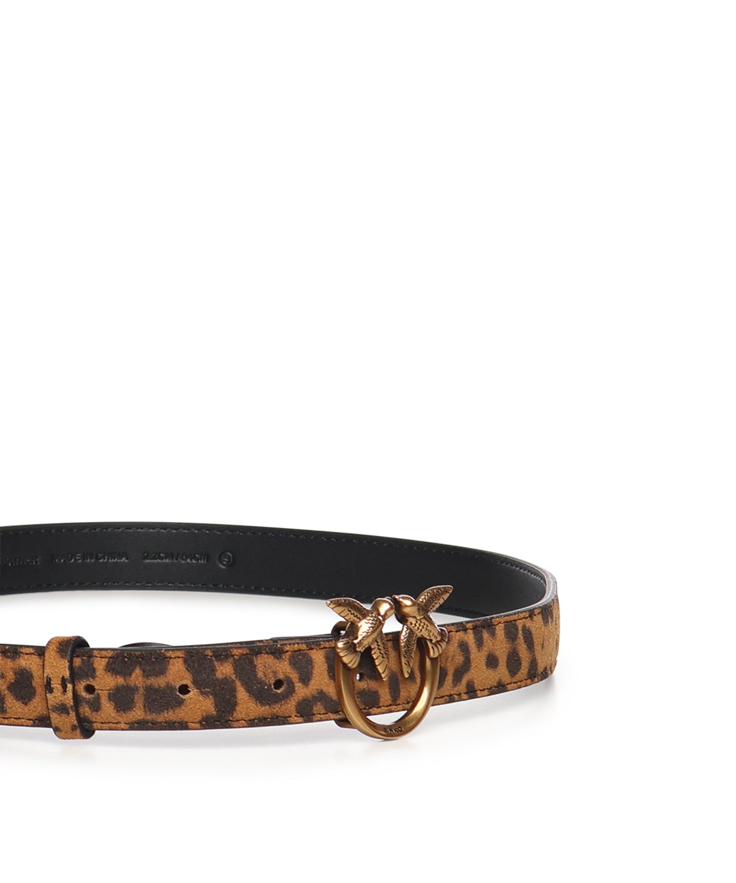 Cintura con stampa leopardata in pelle 100143 A32AM35Q PINKO 