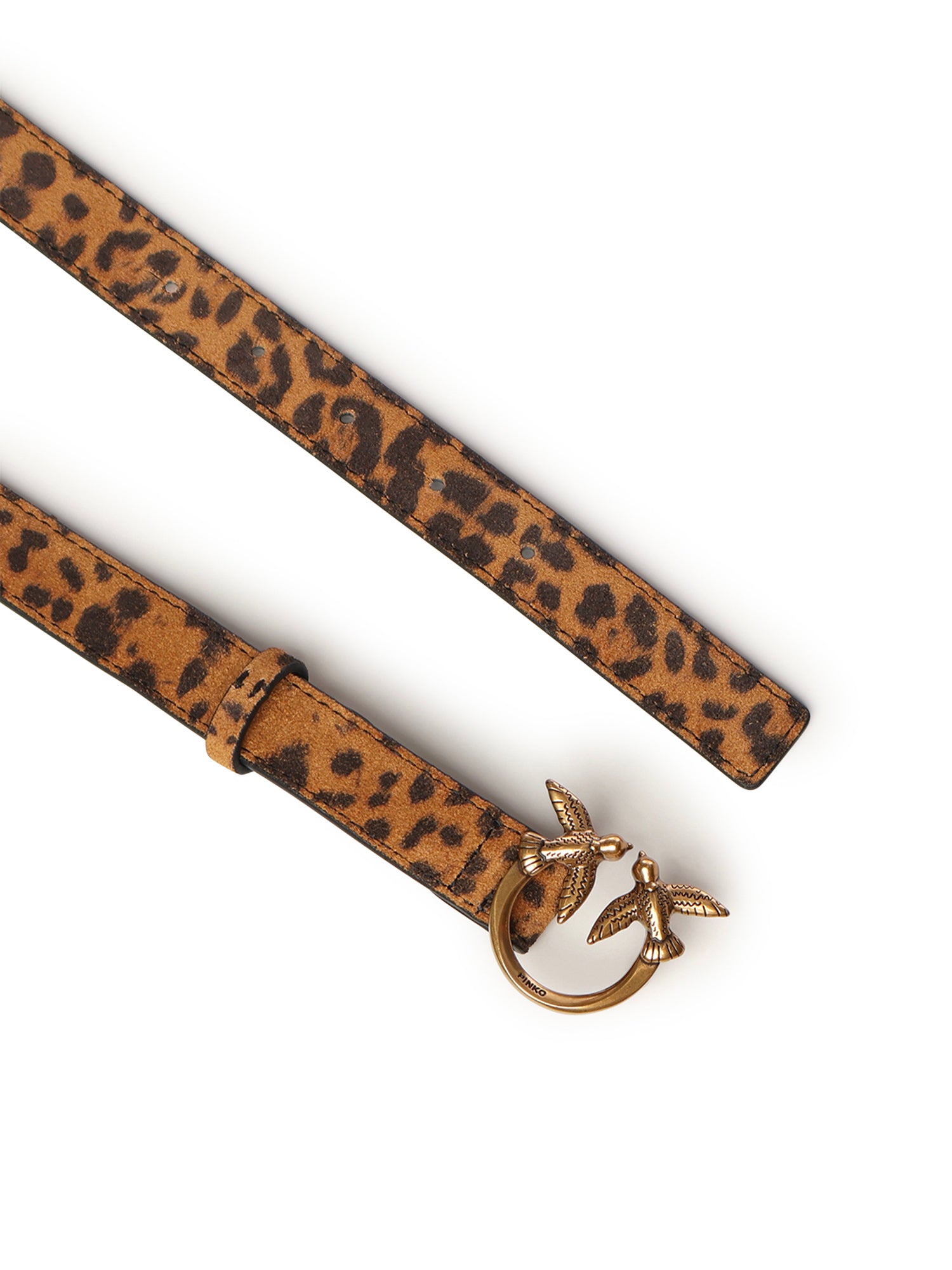 Cintura con stampa leopardata in pelle 100143 A32AM35Q PINKO 