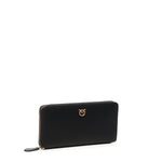 Portafoglio zip-around in pelle 100250 A0F1Z99Q PINKO 