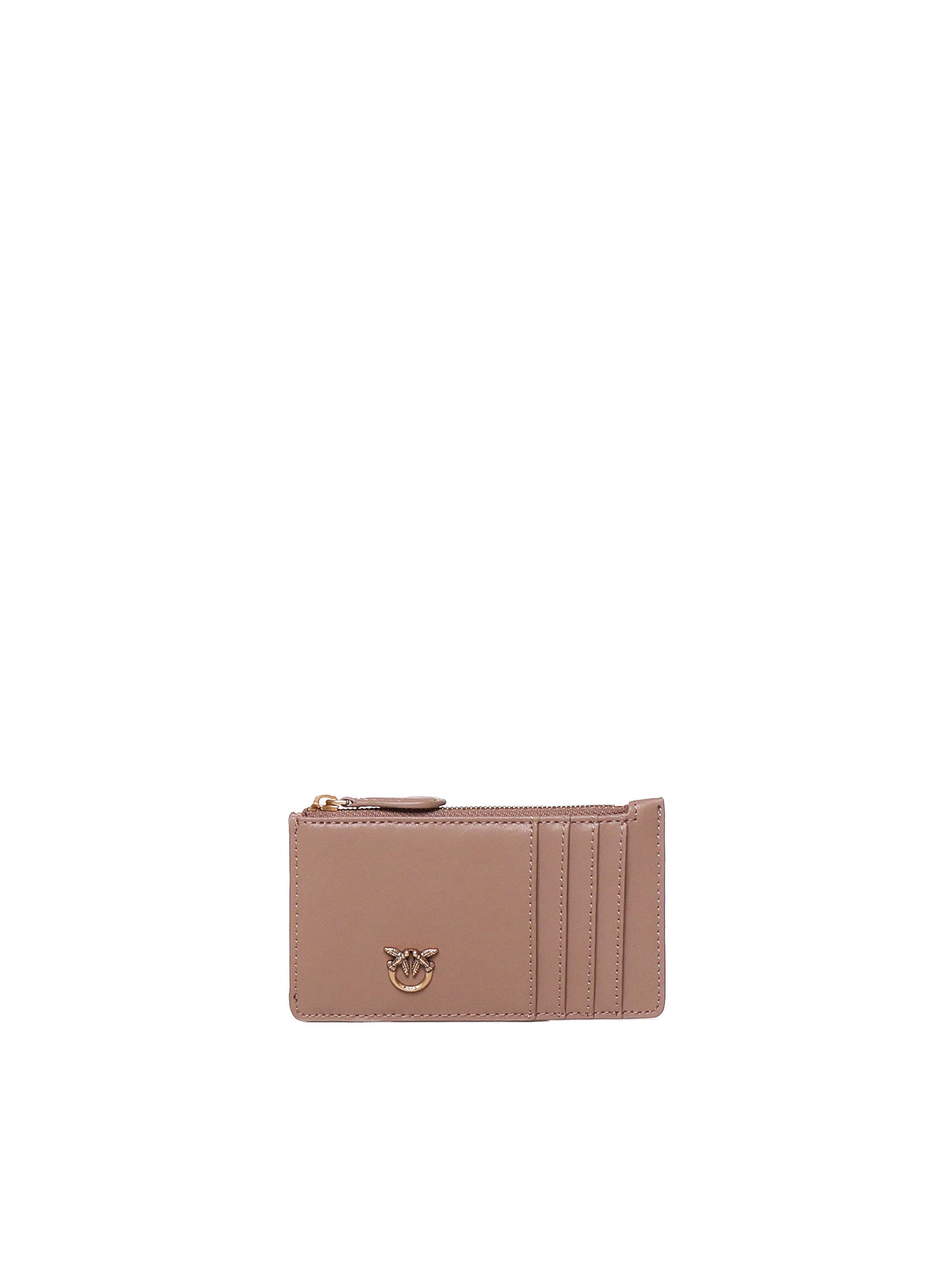 Portafoglio zip-around in pelle 100251 A0F1D01Q PINKO 
