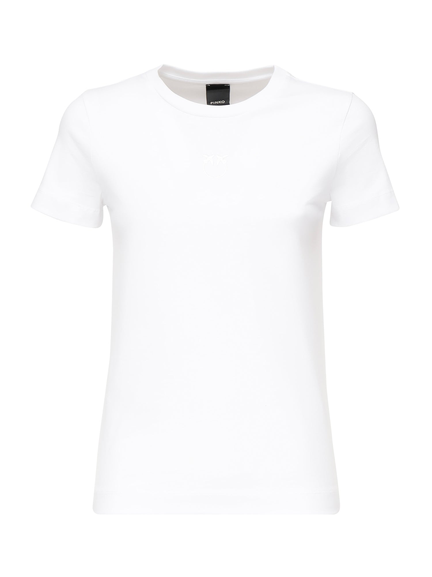 T-shirt con ricamo logo 100355 A2RDZ04 PINKO 