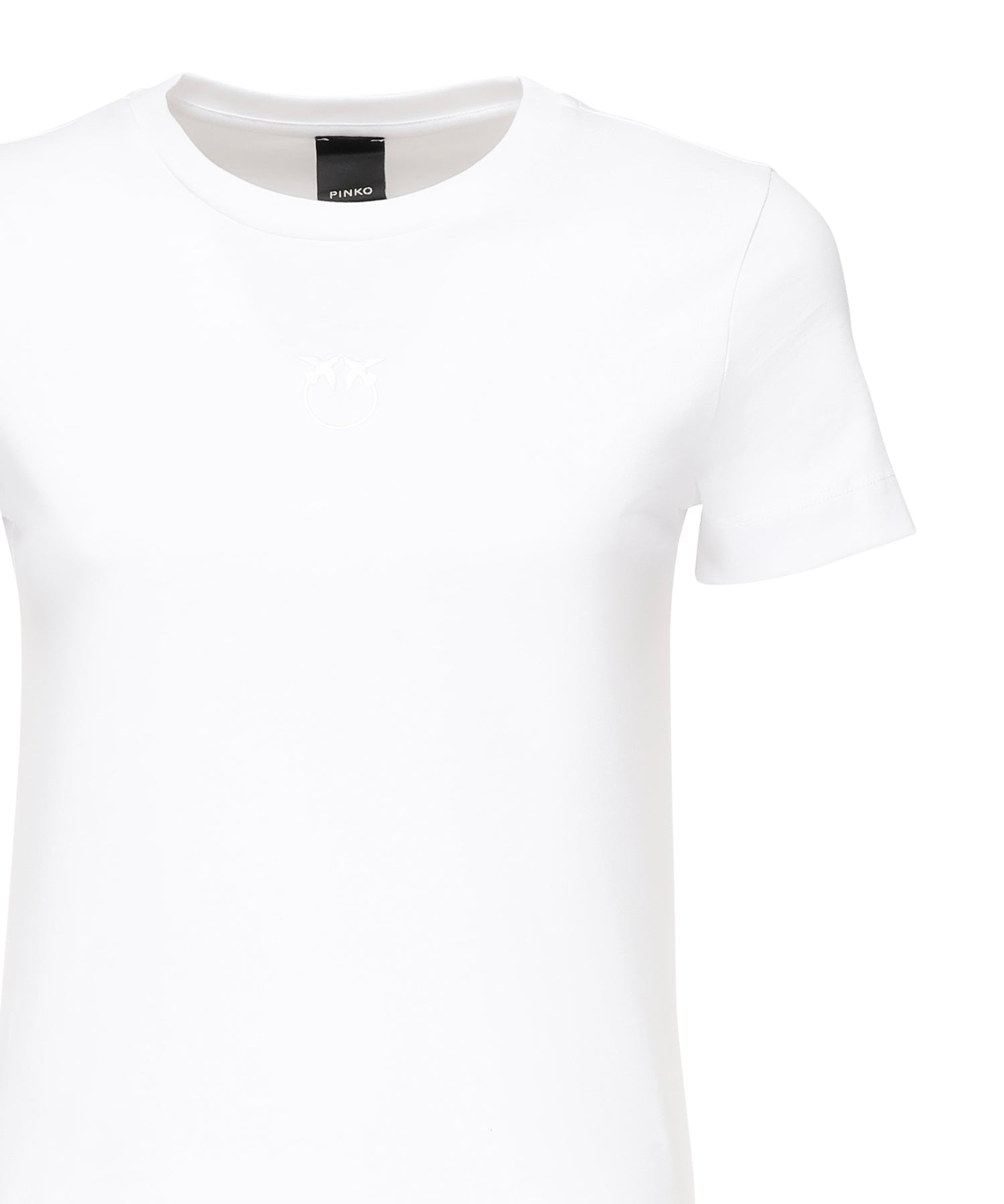 T-shirt con ricamo logo 100355 A2RDZ04 PINKO 