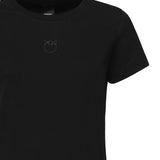 T-shirt con ricamo logo 100355 A2RDZ99 PINKO 
