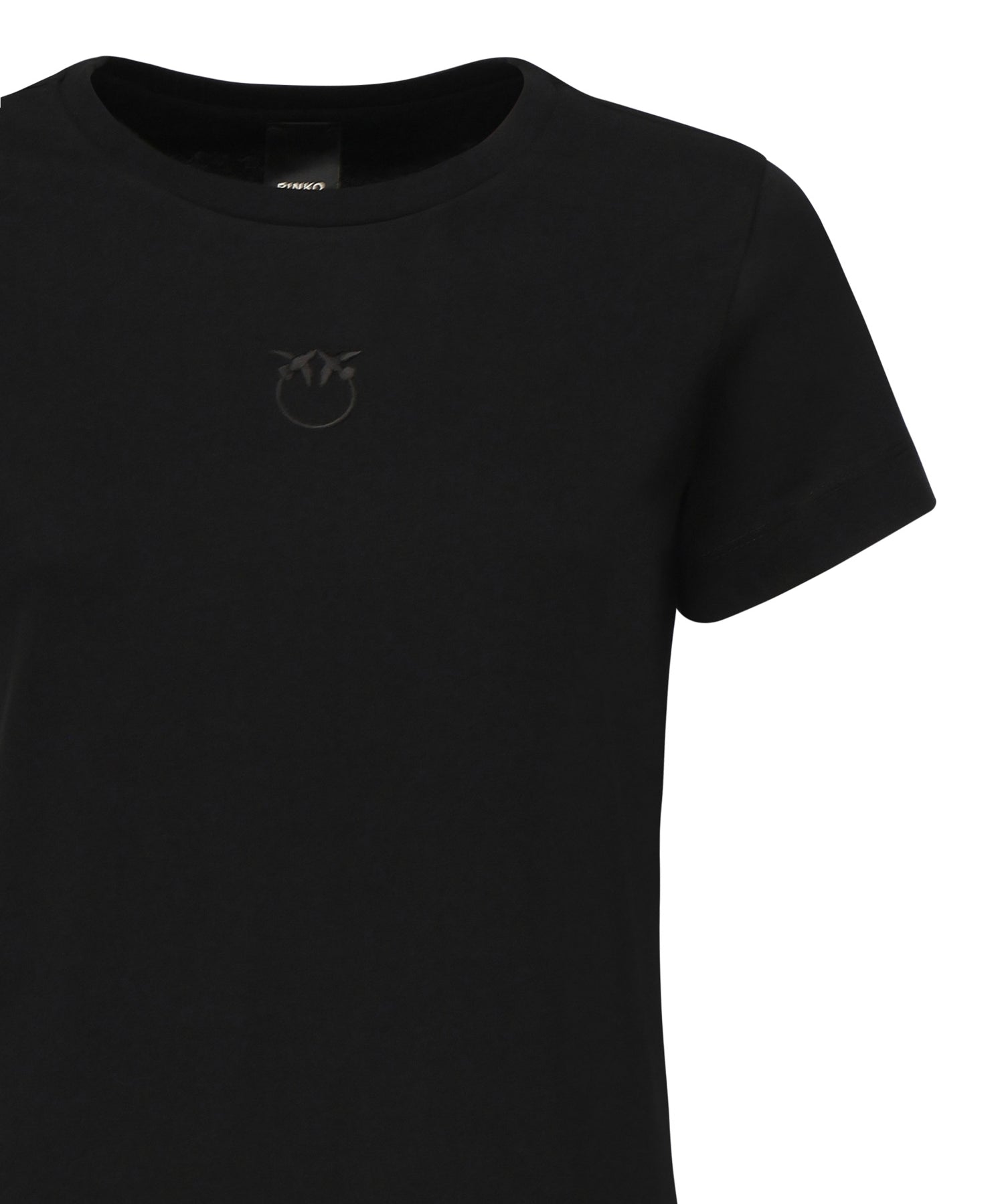 T-shirt con ricamo logo 100355 A2RDZ99 PINKO 