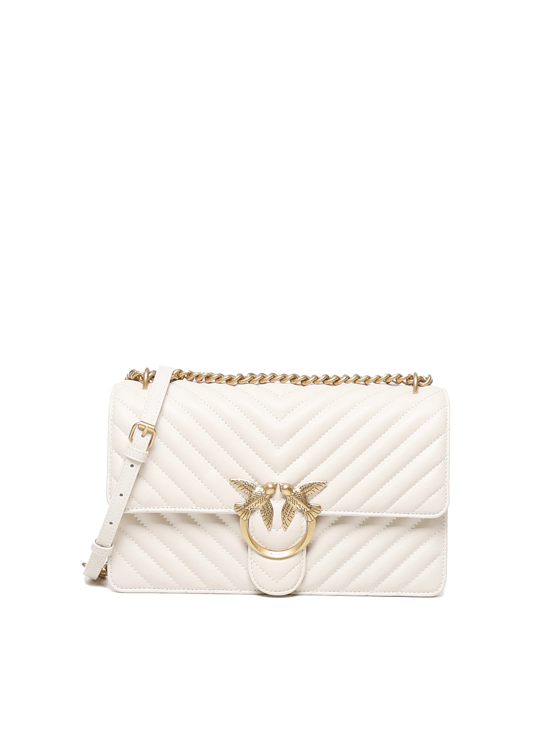 Borsa a tracolla media Love Bag chevron 100941 A0GKZ14Q PINKO 