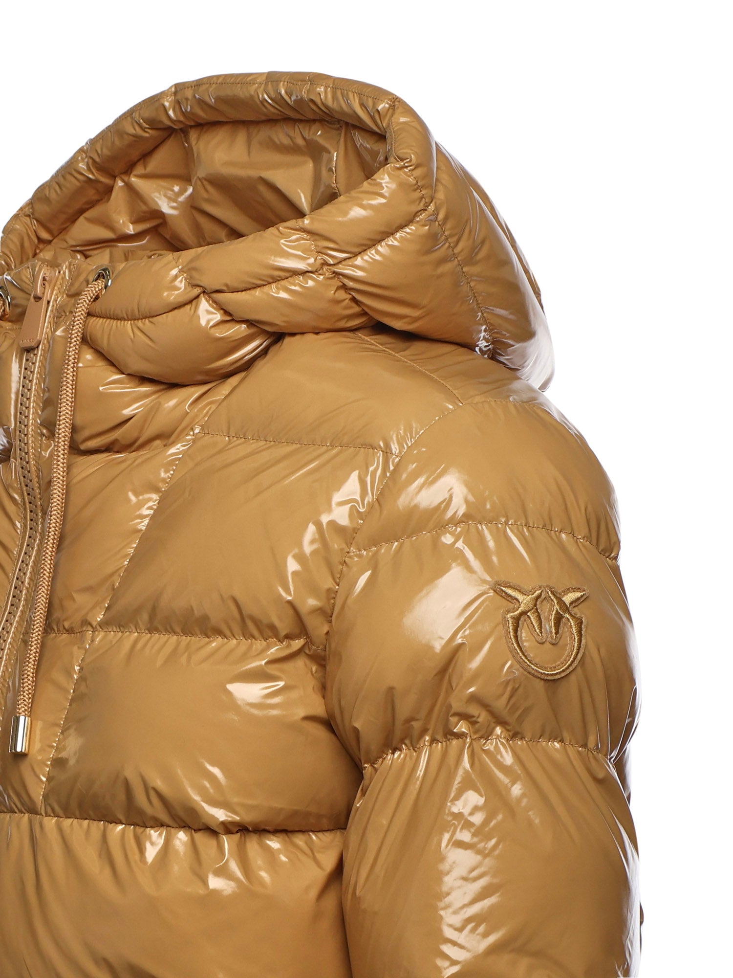 Piumino in crystal nylon con cappuccio 101597 A2P7D93 PINKO 