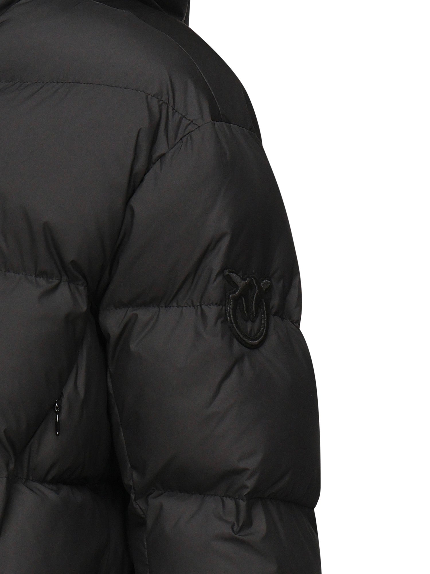 Piumino con cappuccio in tela tecnica 101602 A2P6Z99 PINKO 