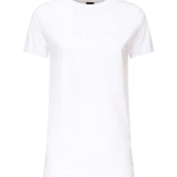 T-shirt con ricamo logo lettering 101752 A2RDZ04 PINKO 