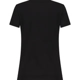 T-shirt con ricamo logo lettering 101752 A2RDZ99 PINKO 