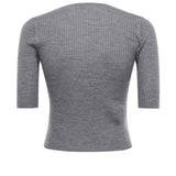 Maglia cropped con logo 102017 A18MII2 PINKO 