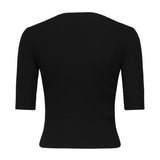 Maglia cropped con logo 102017 A18MZ99 PINKO 