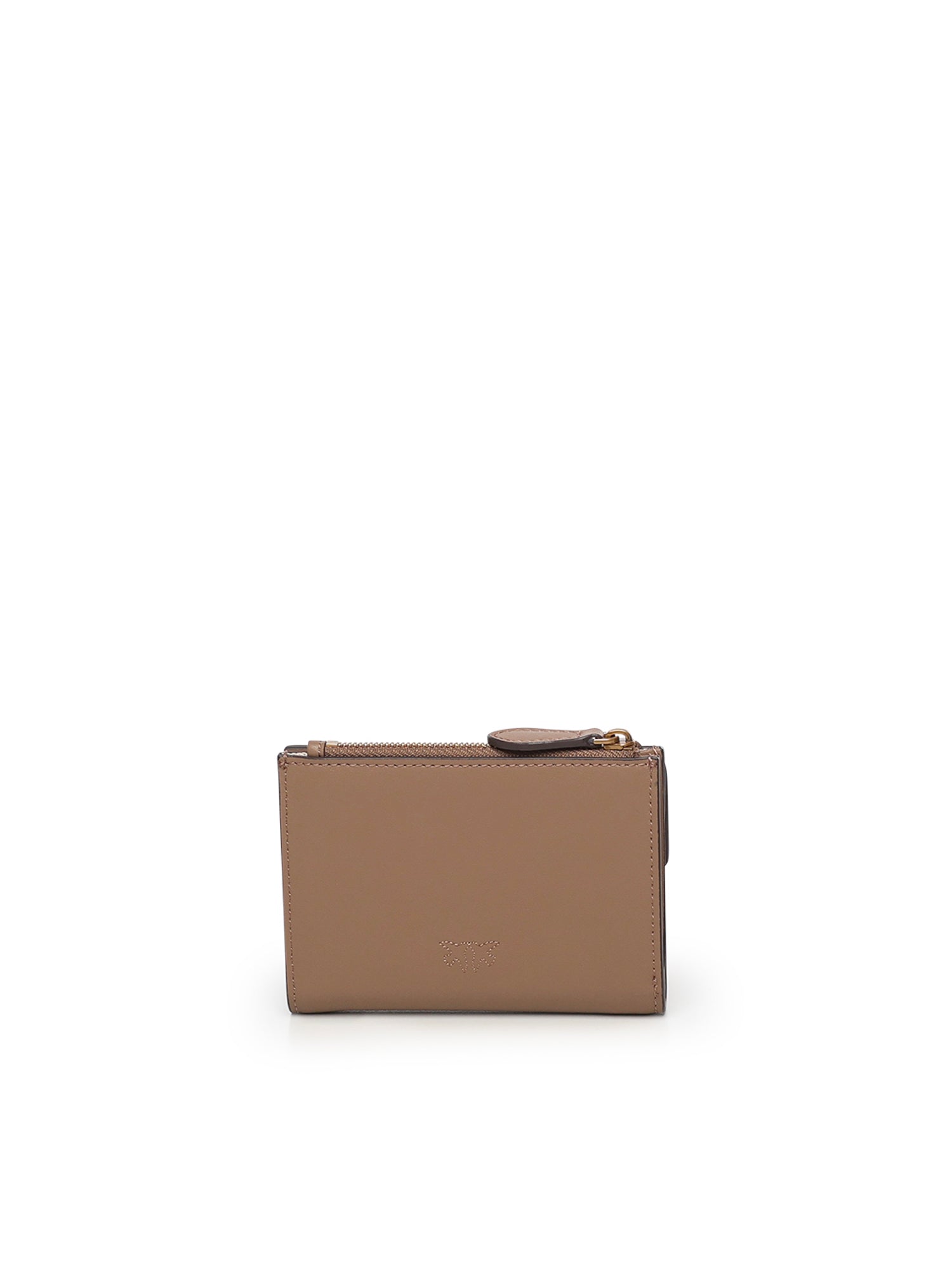 Portafoglio compatto in pelle con logo 103612 A0F1D01Q PINKO 