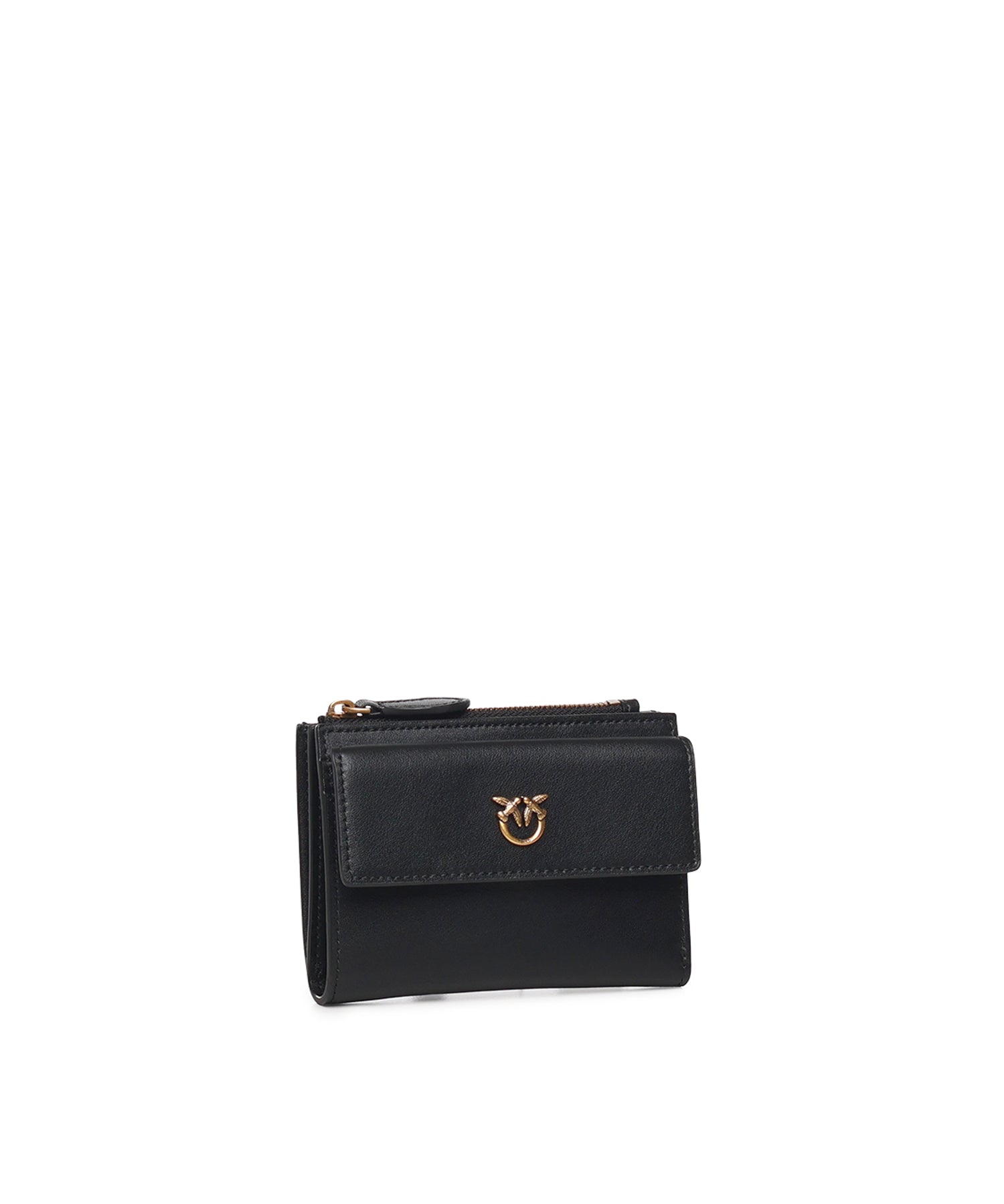 Portafoglio compatto in pelle 103612 A0F1Z99Q PINKO 