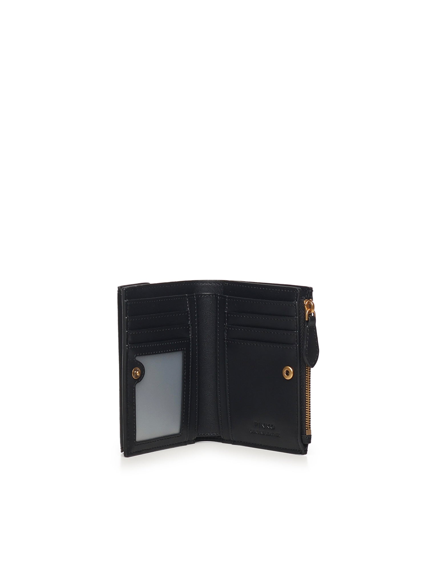 Portafoglio compatto in pelle 103612 A0F1Z99Q PINKO 