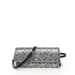 Portafoglio in pelle full strass con tracolla 103765 A20DZZFN PINKO 