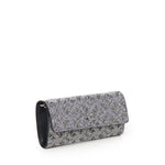 Portafoglio in pelle full strass con tracolla 103765 A20DZZFN PINKO 