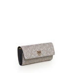 Portafoglio in pelle full strass con tracolla 103765 A20DZZLQ PINKO 