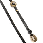 Cintura sottile con placche incise in metallo 104038 A23SZ99W PINKO 