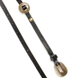 Cintura sottile con placche incise in metallo 104038 A23SZ99W PINKO 