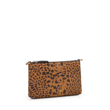 Bustina piccola a tracolla in suede leopardato 104277 A32AM35Q PINKO 