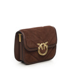Borsa a spalla piccola Mini Love Bag Box in pelle scamosciata<BR/> 104297 A2JHL74V PINKO 